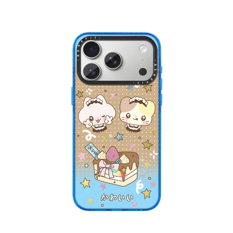 benefit布丁蛋糕比耶小可爱18pro适用于iphone17promax苹果16PRO晶盾磁吸手机壳15新款13套14冰川纹12防摔