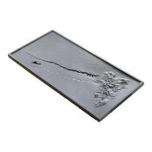 天然乌金石茶盘家用2026新款浮雕茶台茶海客厅高档功夫一体茶托盘