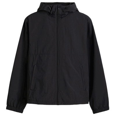 HM男装女装夹克夏季冬新款户外登山防风连帽软壳外套1293996