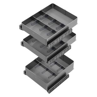 NUOMI诺米厨房橱柜魅影阻尼四边调味篮开门式单三层零食收纳拉篮