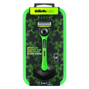 Gillette吉列极光Labs剃须刀手动刮胡刀礼盒款雷蛇联名磁吸底座