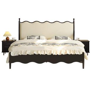 政府补贴全友家居法式复古床1米8双人床卧室床架实木脚涟漪床1米5