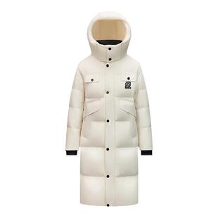 【王一博同款】鸭鸭连帽羽绒服男女款冬季加厚2024新款长过膝外套