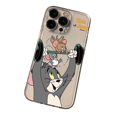 汤姆猫和杰瑞鼠卡通iPhone手机壳透明软壳可爱动漫保护套适用苹果17promax/16/15/14plus/13/12mini/11/xr/xs