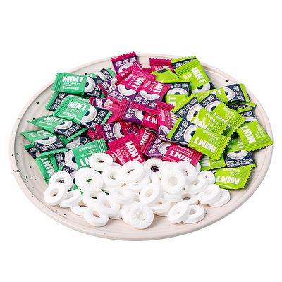 散装果味混合圈圈糖强劲清凉