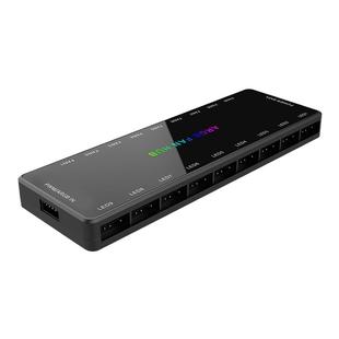 丛林豹 ARGB风扇二合一集线器HUB集线器1分8口拓展3针5V 温控PWM