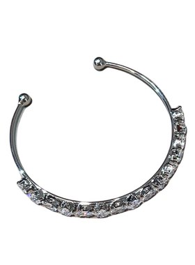 魅芽仙骨韩版甜美碎钻开口手镯