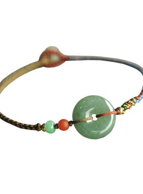 幸运复古风红手绳ss161a货翡翠