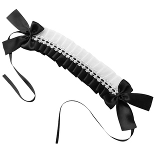 原创洛丽塔头饰发带暗黑系哥特风头饰小物Lolita发饰黑白发带KC