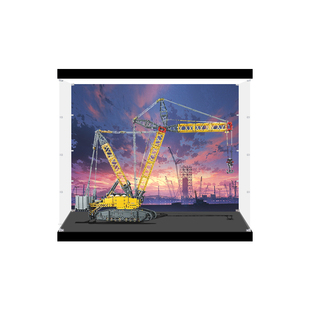 适用乐高42146利勃海尔LR13000履带起重机模型手办亚克力展示盒