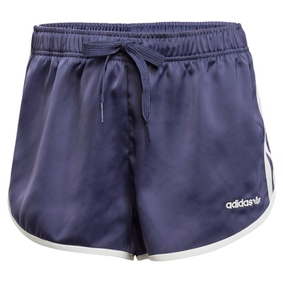 adidas阿迪达斯三叶草女经典复古运动宽松缎面休闲短裤 JC8895