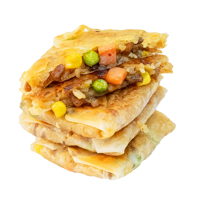 江焙青豆玉米糯米饼早餐加热即食