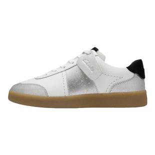 Clarks其乐Craftlite Met女鞋夏季牛皮撞色圆头拼接休闲运动板鞋