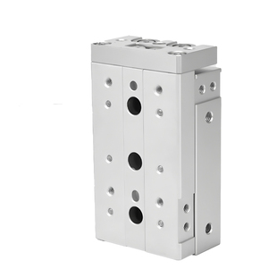 HLS气动滑台导轨气缸6/8/12/16/20-10X20X30X50X100S精密导轨气缸