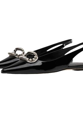 【同价618】SW BLINGRING SLINGBACK FLAT 春夏尖头露后跟平底鞋