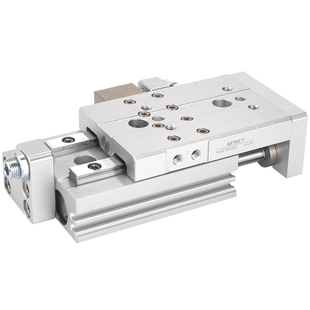 亚德客气动导轨双轴精密滑台气缸HLQ6X20S 8X30S 12X40-S-A-B-S