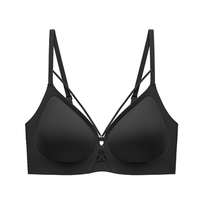 莫奈礼物无痕聚拢V领无钢圈文胸