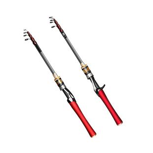 迷你伸缩路亚竿便携振出式枪柄水滴轮短节钓鱼海竿远投直柄纺车轮