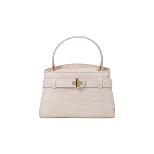 南风Chio2nd 华贵晚宴手提包包女新款温柔鳄鱼纹凯莉包单肩斜挎包