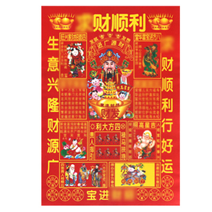 年初一团年开年宝盆套装烧香蜡烛纸钱过年金纸套装拜拜份神包用品