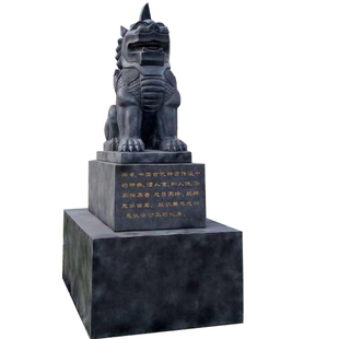 石雕独角兽雕像法治文化主题獬豸神兽像法院检察院司法局门口摆件