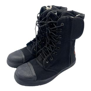 消防训练靴消防比武爬绳登高抢险救援靴轻便防滑帆布森林扑火鞋