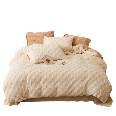 加厚塔芙牛奶绒被套单件冬季法兰