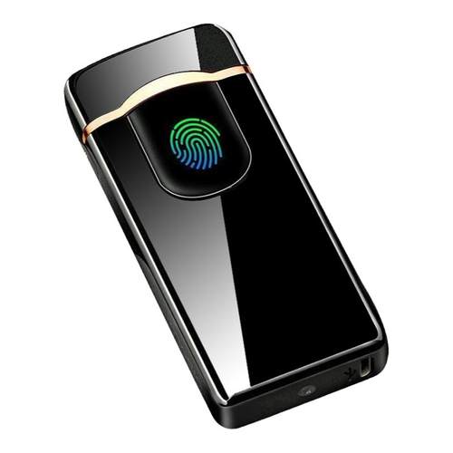 网红充电指纹防风打火机送男友老公定制刻字七夕情人节生日礼物