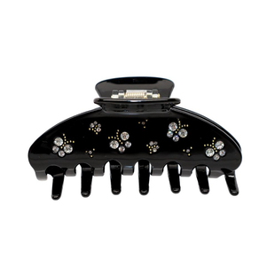 emijay同款暗夜精灵水钻蝴蝶抓夹法式重工镶钻2025高级感鲨鱼夹