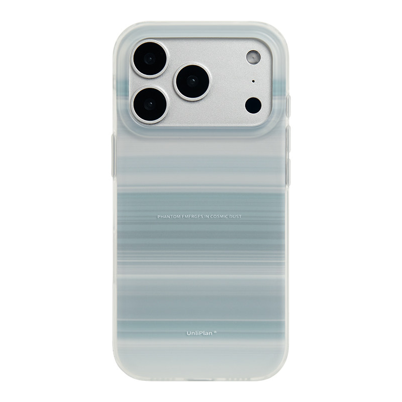 UnliPlan 原创设计小众情侣蓝灰条纹手机壳适用于iPhone17Pro系列新款磨砂复古风苹果16Promax防摔i