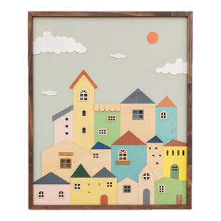 阿楹创意餐厅电表箱开关装饰画走廊尽头儿童房插座变电箱盒遮挡