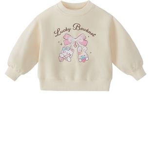 [7A抗菌]女童长袖卫衣宝宝秋季圆领上衣女小童新款秋装儿童衣服女