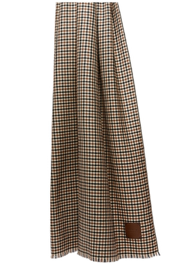 【秋冬新降】Weekend MaxMara 26女士格纹羊毛披肩围巾5546046506