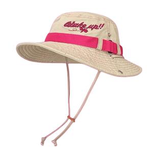 Classy key新加坡设计师联名款甜酷刺绣渔夫帽户外防晒钓鱼登山帽