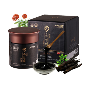 不老健高丽参6年根韩国红参膏养生即食人参浓缩液黑参膏瓶装120g