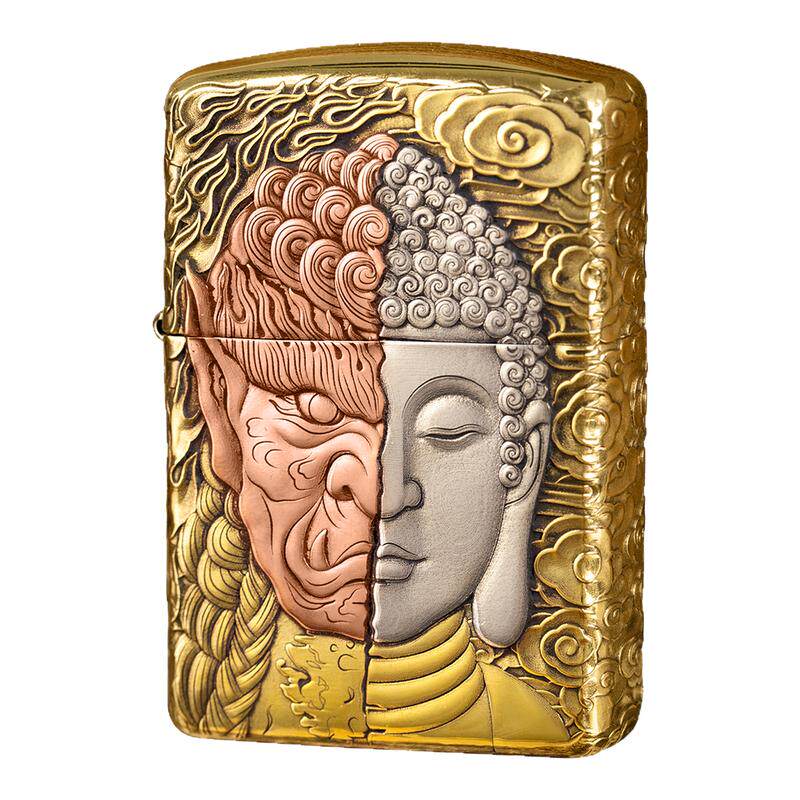 Zippo佛魔一念打火机男士送礼