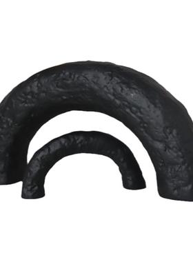 北欧几何拱形摆件树脂工艺品