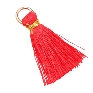 迷你带圈流苏穗子吊坠 diy饰品百搭配件手工制作耳环发饰服装挂件