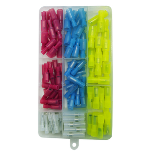 子弹头公母对接端子电线连接器对接头接线端子盒装压线接口冷压