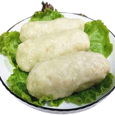 温州特产鮸鱼鱼饼鱼肉苍南炎亭鱼饼鱼糕冷冻切片蒸热150克