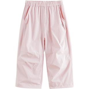 [商场同款]马克珍妮男女童弹力速干工装裤儿童裤子春夏新款550328