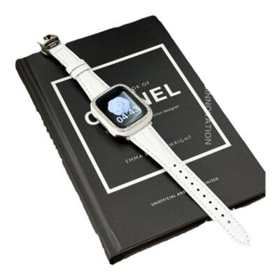 QALUO/千洛iwatch圆纹鳄鱼皮表带