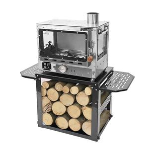 荒野猎人户外观火壁炉置物桌露营帐篷室内取暖煮茶烹饪304柴火灶