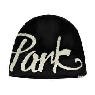 美式旅游毛线帽冷帽字母女帽针织保暖包头针织帽川西户外登山徒步