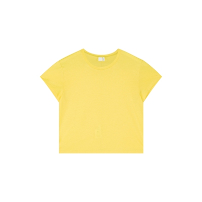 莱赛尔天丝棉短款正肩短袖