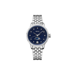 【25新品】Mido美度花淅月相石英机芯手表真钻轻奢女表瑞士手表
