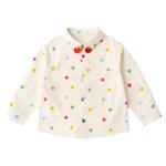 嘟嘟家儿童衬衫纯棉宝宝春上衣女宝童装春秋男童女童衣服时髦新款