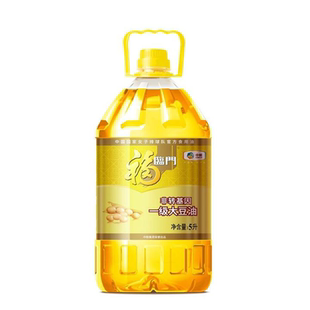 福临门非转基因一级大豆油5L家用一级中粮