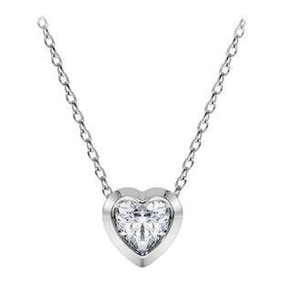 【情人节礼物】施华洛世奇Eternity爱心项链手链培育钻石925银