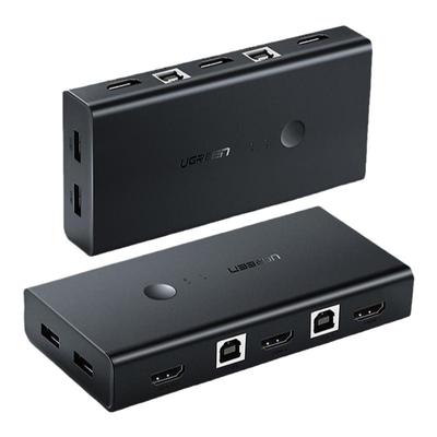 绿联kvm切换器同步器鼠标u盘usb